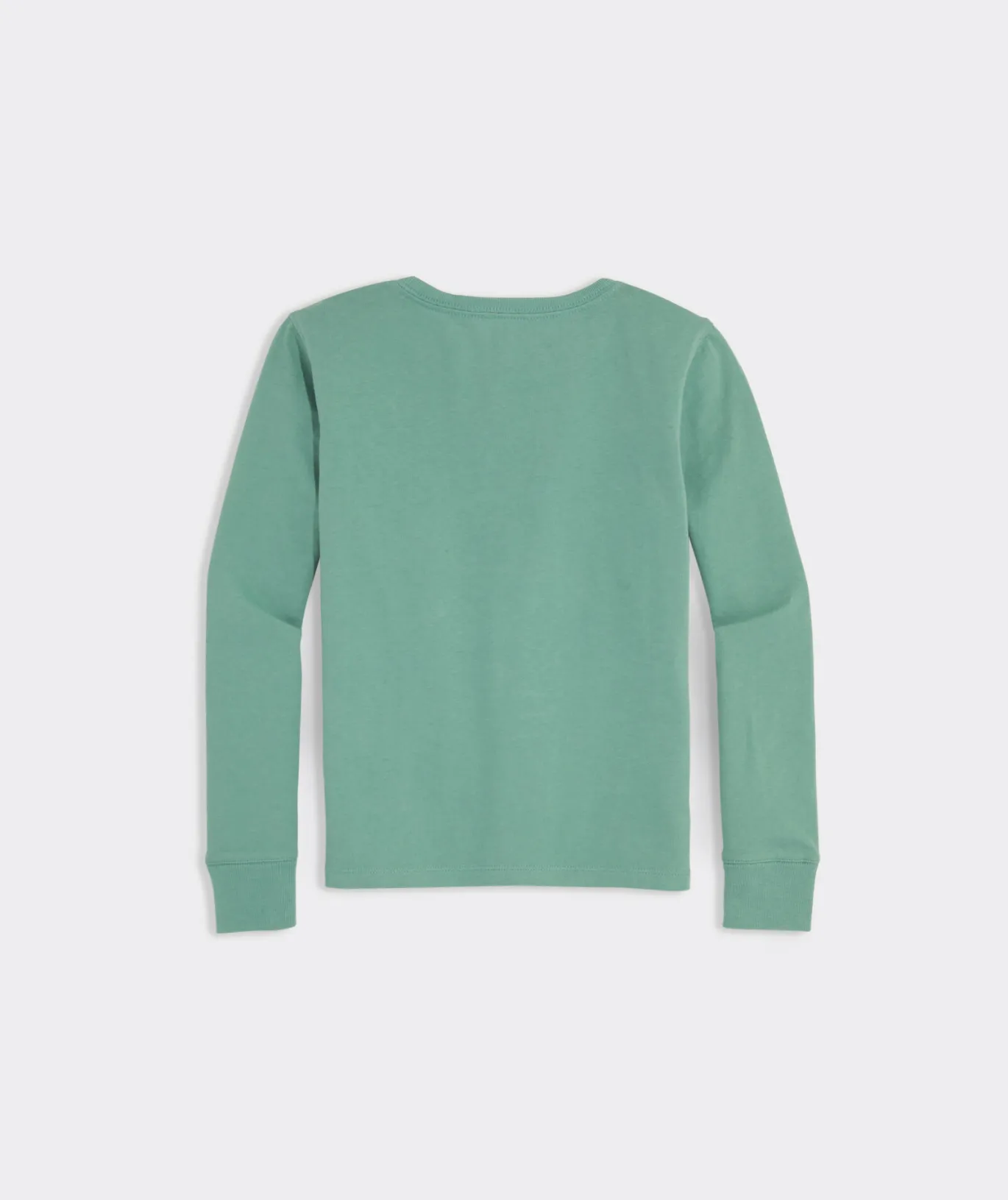 Vineyard Vines Girls' Glitter St. Patrick's Day Whale Long-Sleeve Pocket Tee Gumdrop Hot