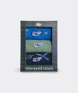 Vineyard Vines Girls' Pastel Lurex 3-Pack Socks Multi Discount