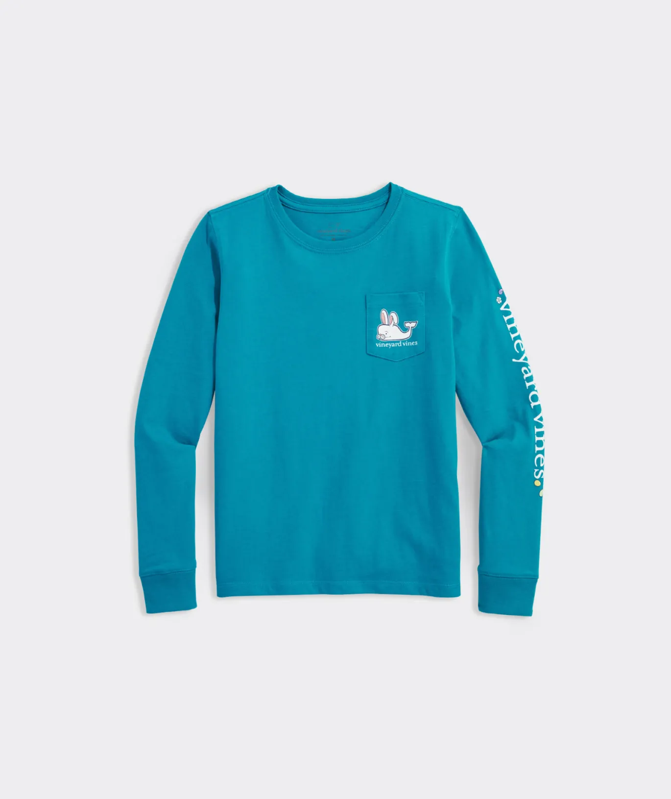 Vineyard Vines Girls' Striped Flutter Long-Sleeve Surftee™ Feeder- Cypress Cheap