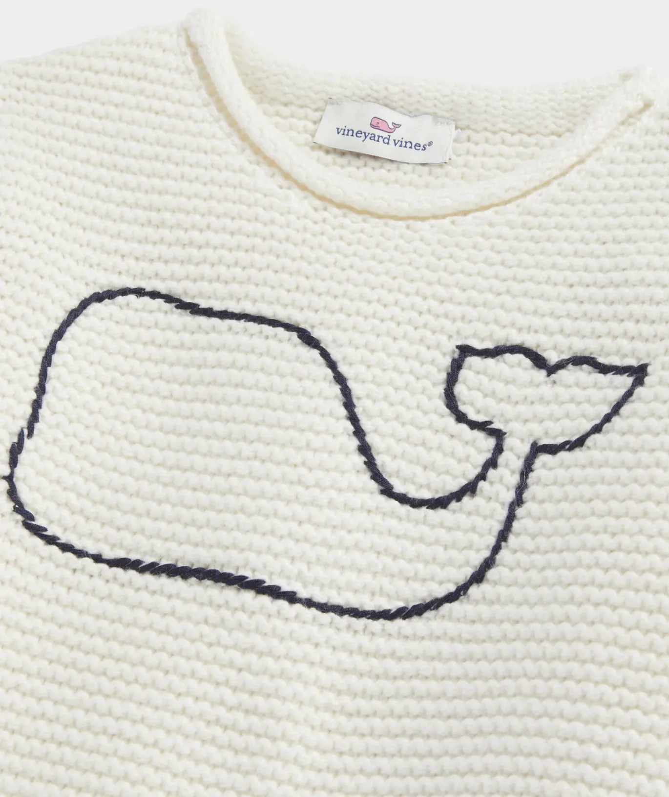 Vineyard Vines Girls' Striped Puff-Sleeve Crewneck Sweater Tequila Sunrise Shop