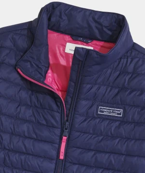 Vineyard Vines Girls' Teddy Snap Placket Pull-Over Papaya Punch Online