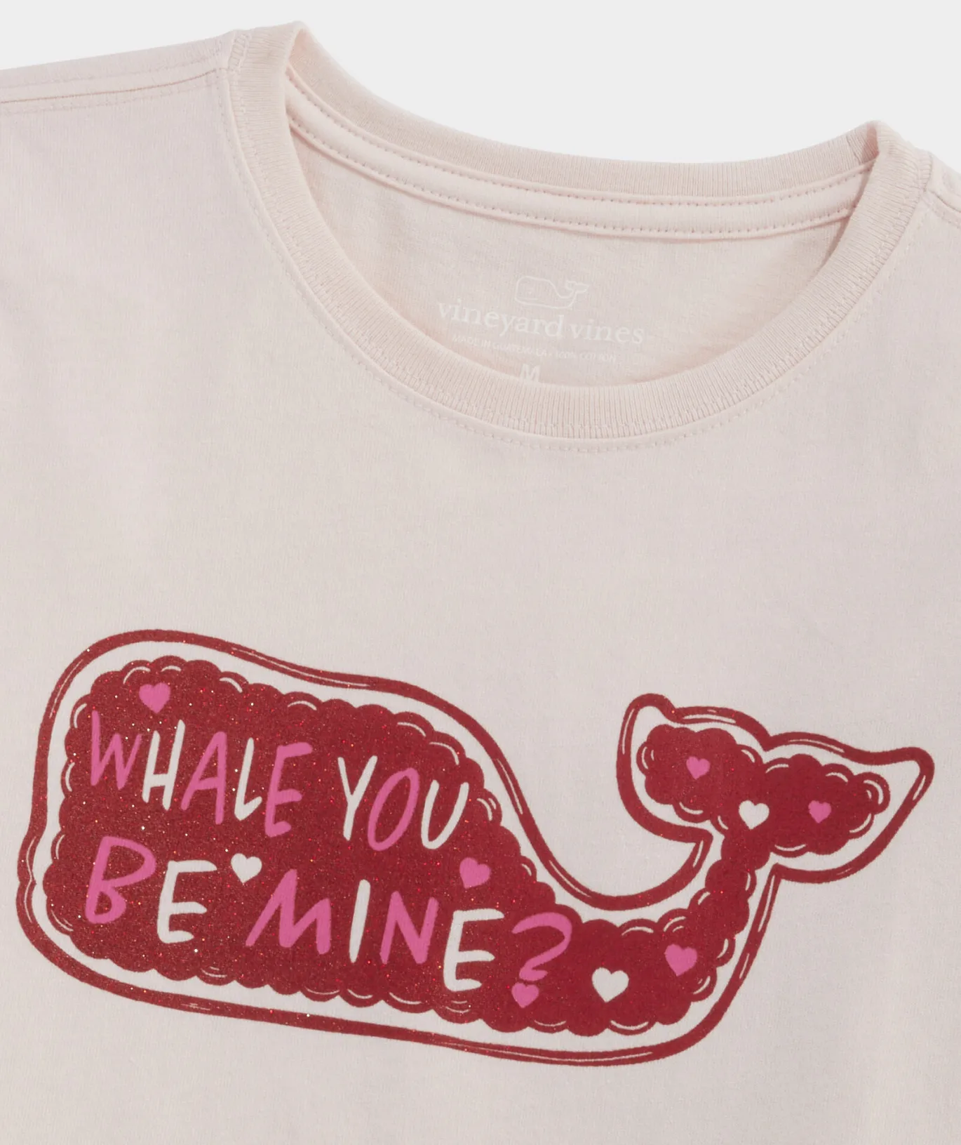 Vineyard Vines Girl's Hot Cocoa Whale Long-Sleeve Pocket Tee White Cap Fashion
