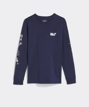 Vineyard Vines Golf Club Light Outline Whale Long-Sleeve Pocket Tee Starboard Green Shop