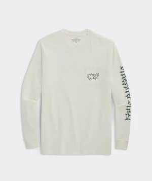 Vineyard Vines Golf Light Whale Long-Sleeve Pocket Tee Marshmallow Flash Sale