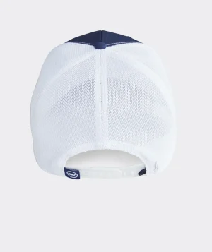 Vineyard Vines Golf Logo Performance Trucker Hat White Cap Hot
