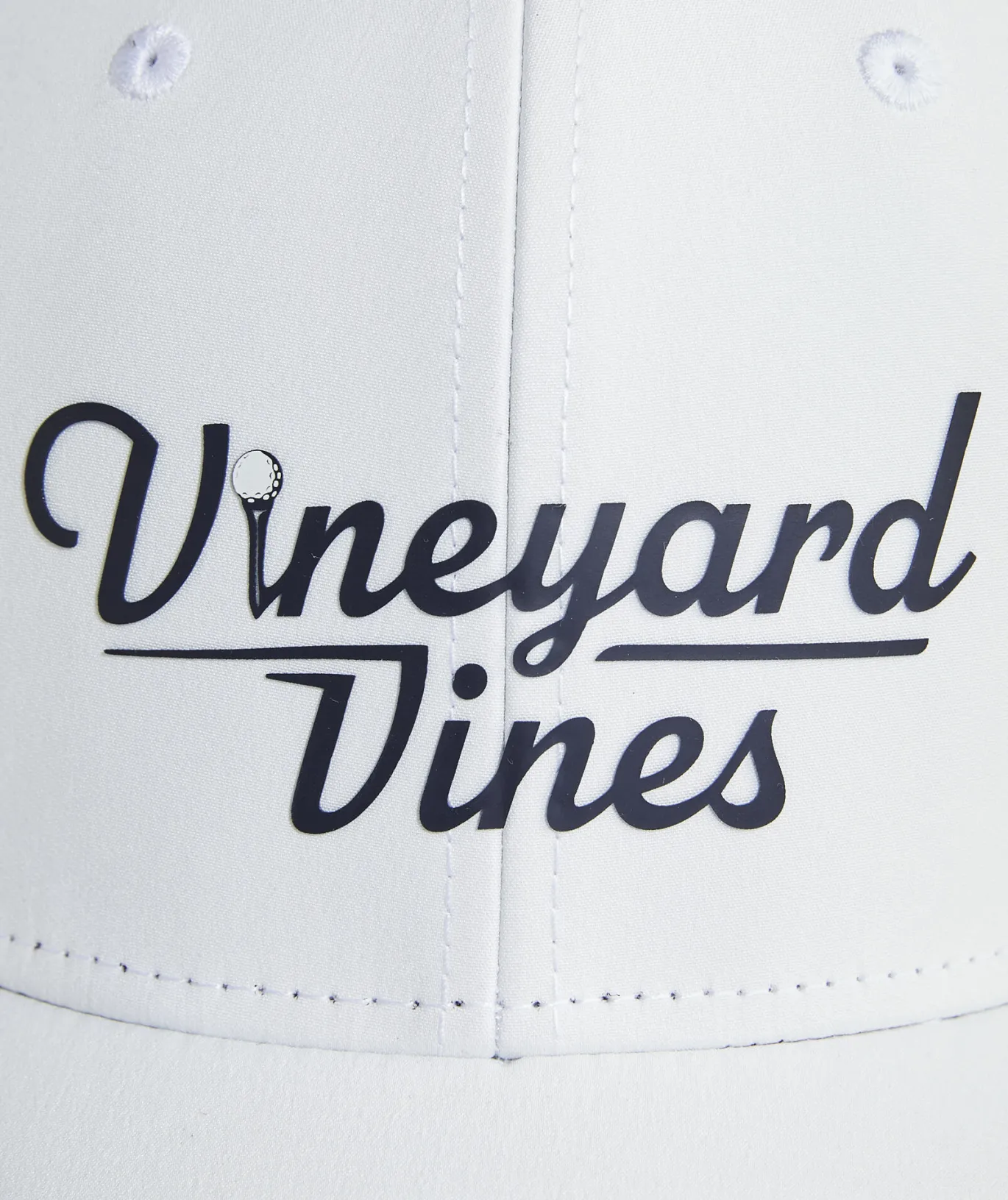 Vineyard Vines Golf Logo Performance Trucker Hat White Cap Hot