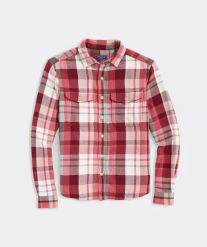 Vineyard Vines Heavy Twill Shirt Jacket Sangria Sale