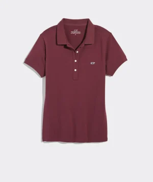 Vineyard Vines Heritage Pique Polo Pink Cloud Solid Flash Sale
