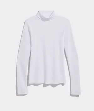 Vineyard Vines Heritage Rib Turtleneck Light Grey Hthr Flash Sale