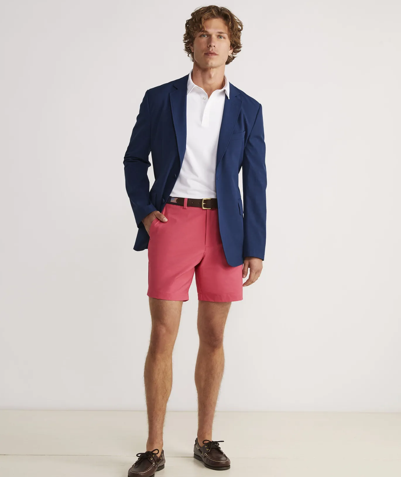Vineyard Vines 7 Inch On-The-Go Shorts Sailors Red Online