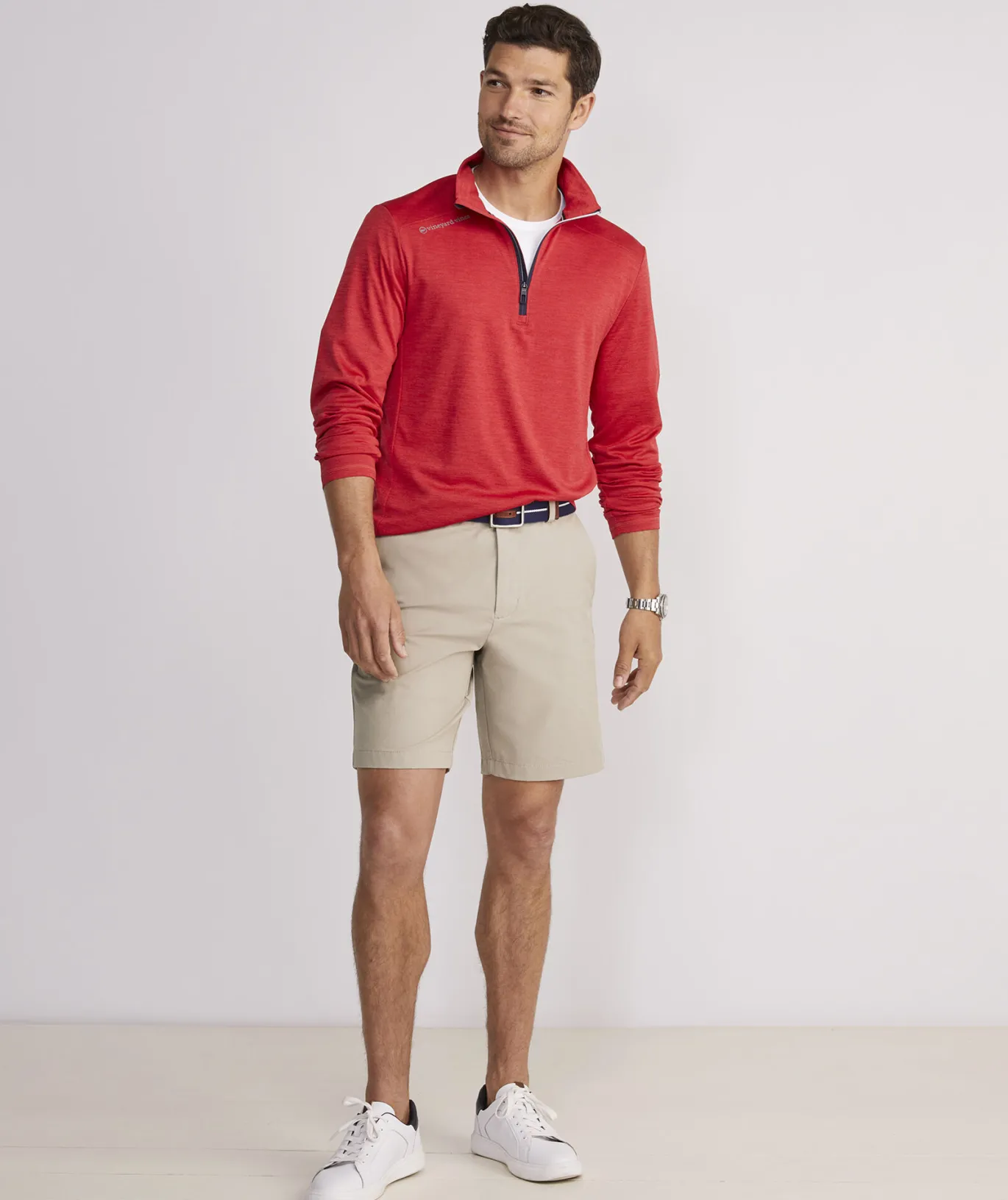 Vineyard Vines 9 Inch On-The-Go Shorts Khaki Fashion