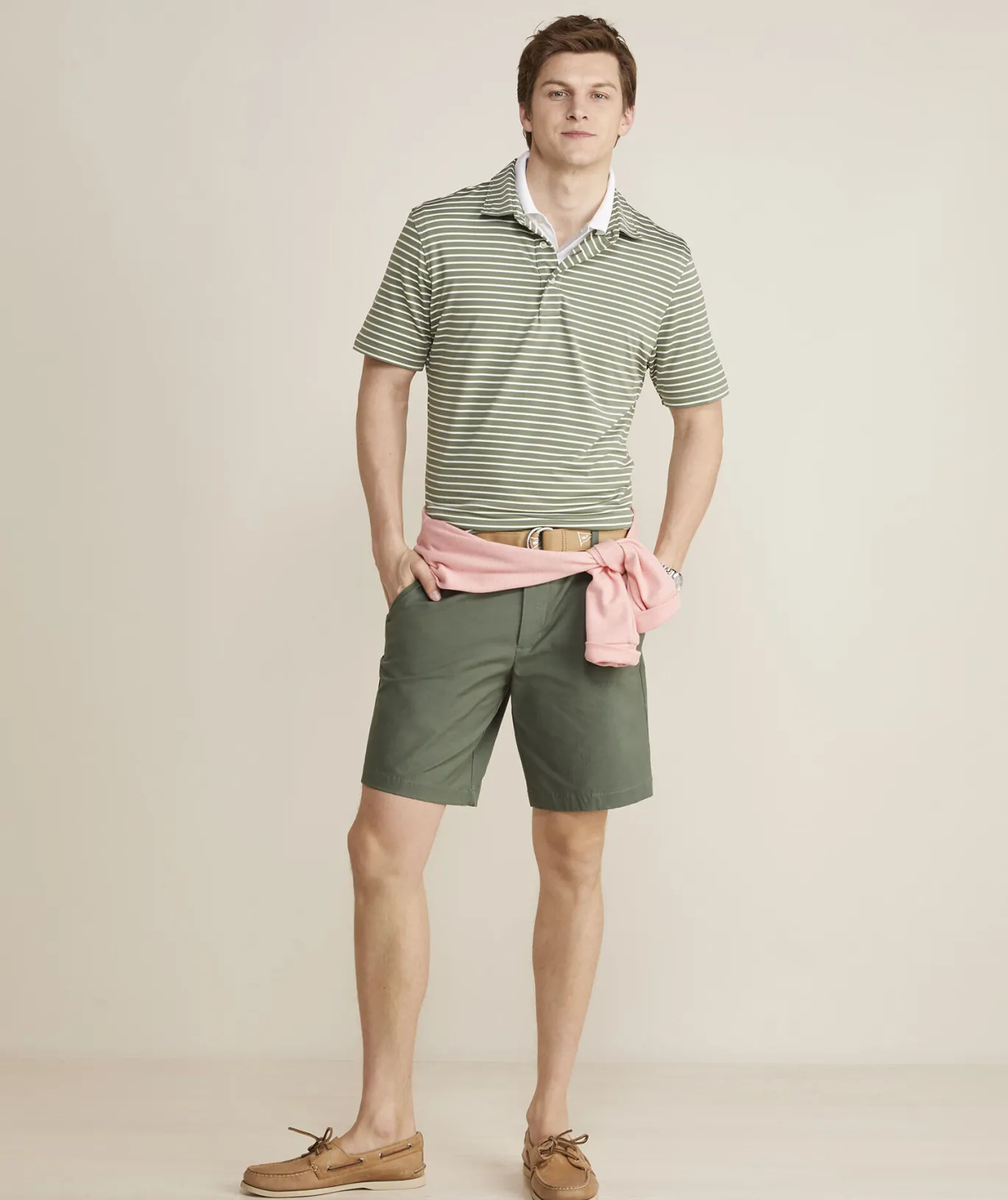 Vineyard Vines 9 Inch On-The-Go Shorts Surplus Green Fashion