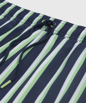 Vineyard Vines 7 Inch Printed Chappy Swim Trunks Prep Stripe Navy Flash Sale