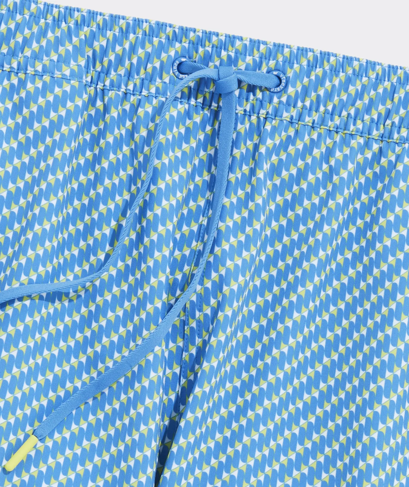 Vineyard Vines 7 Inch Printed Chappy Swim Trunks Tri Geo Hull Blue New