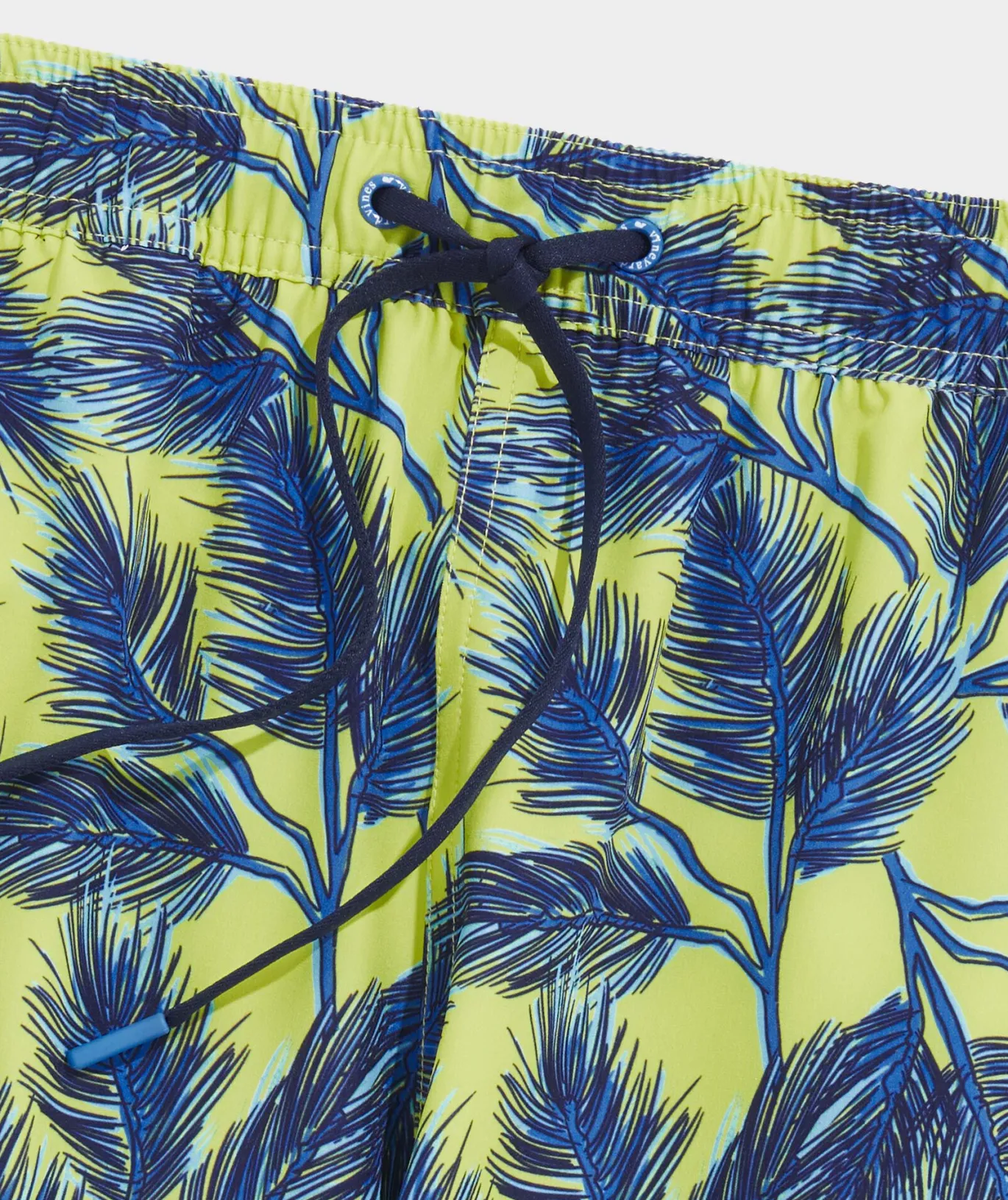 Vineyard Vines 7 Inch Printed Chappy Swim Trunks Pine Palms Wild Lime Shop