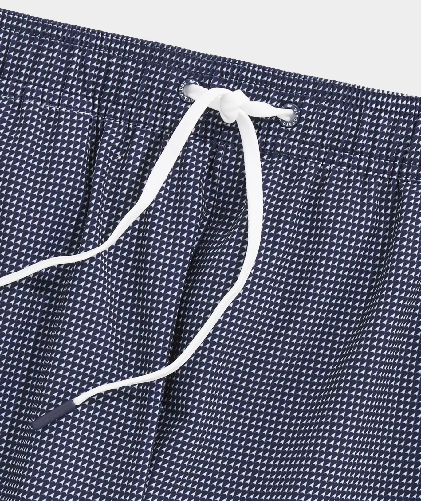 Vineyard Vines 7 Inch Printed Chappy Swim Trunks Sail Micro Naut Navy Clearance