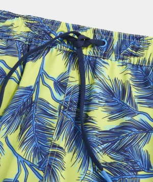 Vineyard Vines 5 Inch Printed Chappy Swim Trunks Pine Palms Wild Lime Cheap