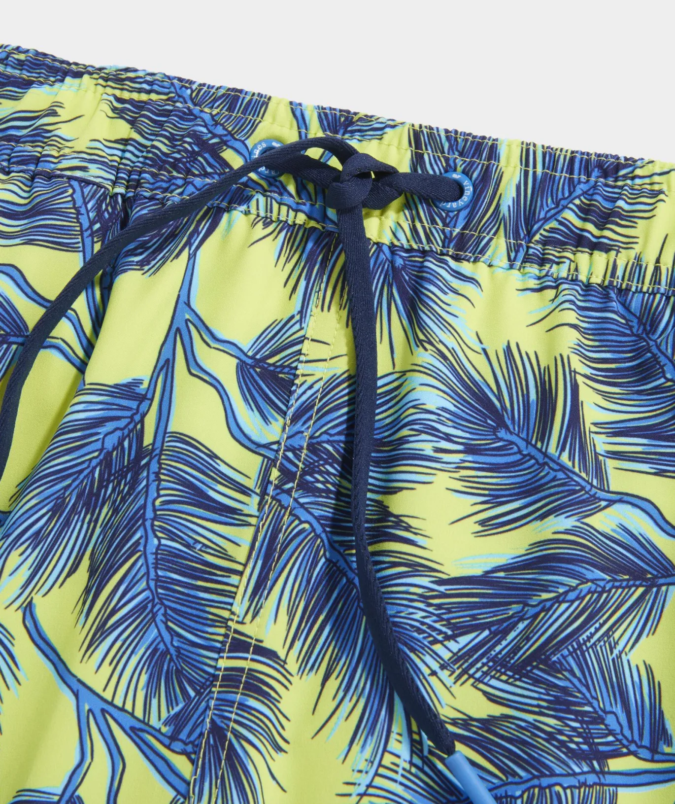 Vineyard Vines 5 Inch Printed Chappy Swim Trunks Pine Palms Wild Lime Cheap