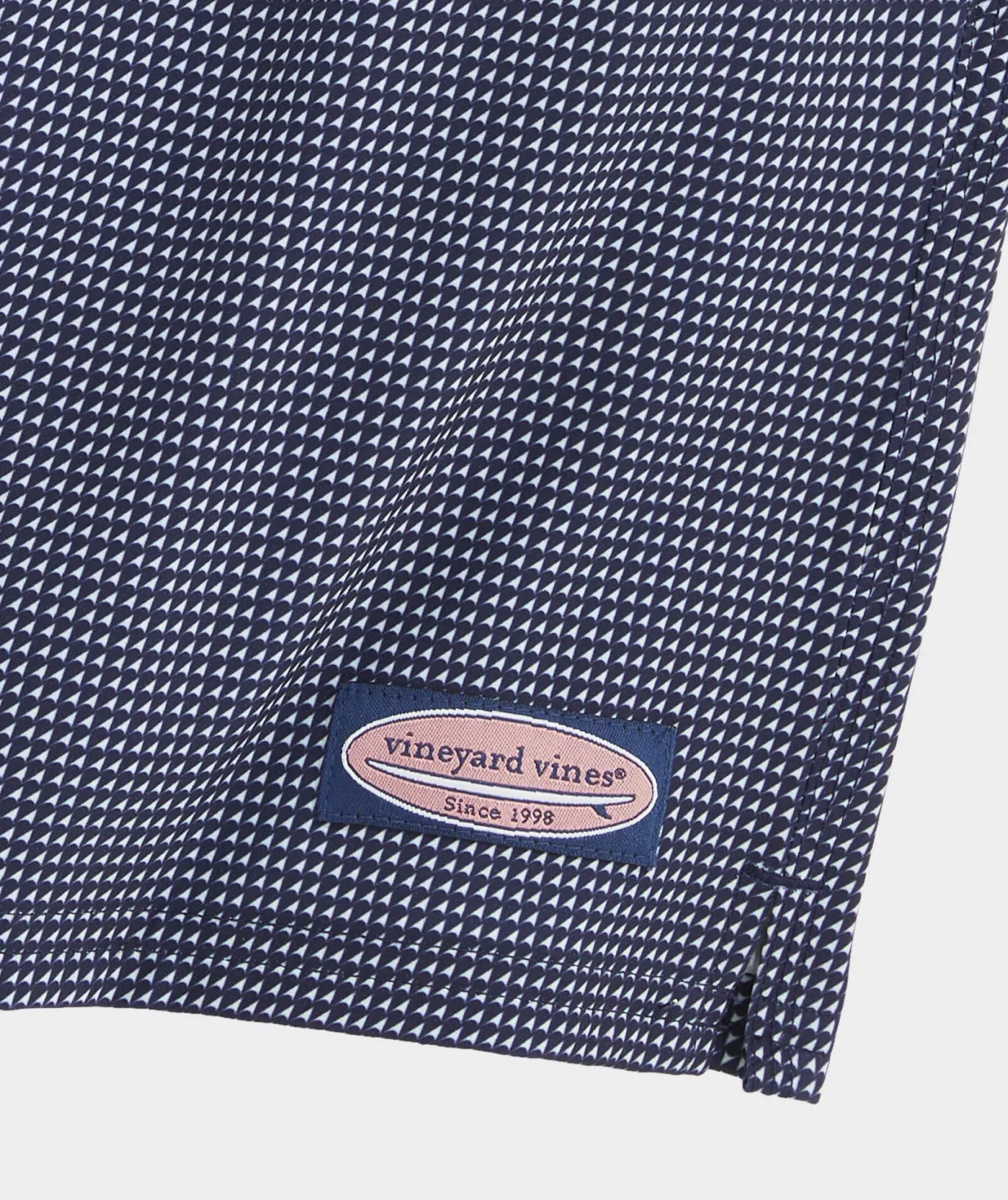 Vineyard Vines 7 Inch Printed Chappy Swim Trunks Sail Micro Naut Navy Clearance