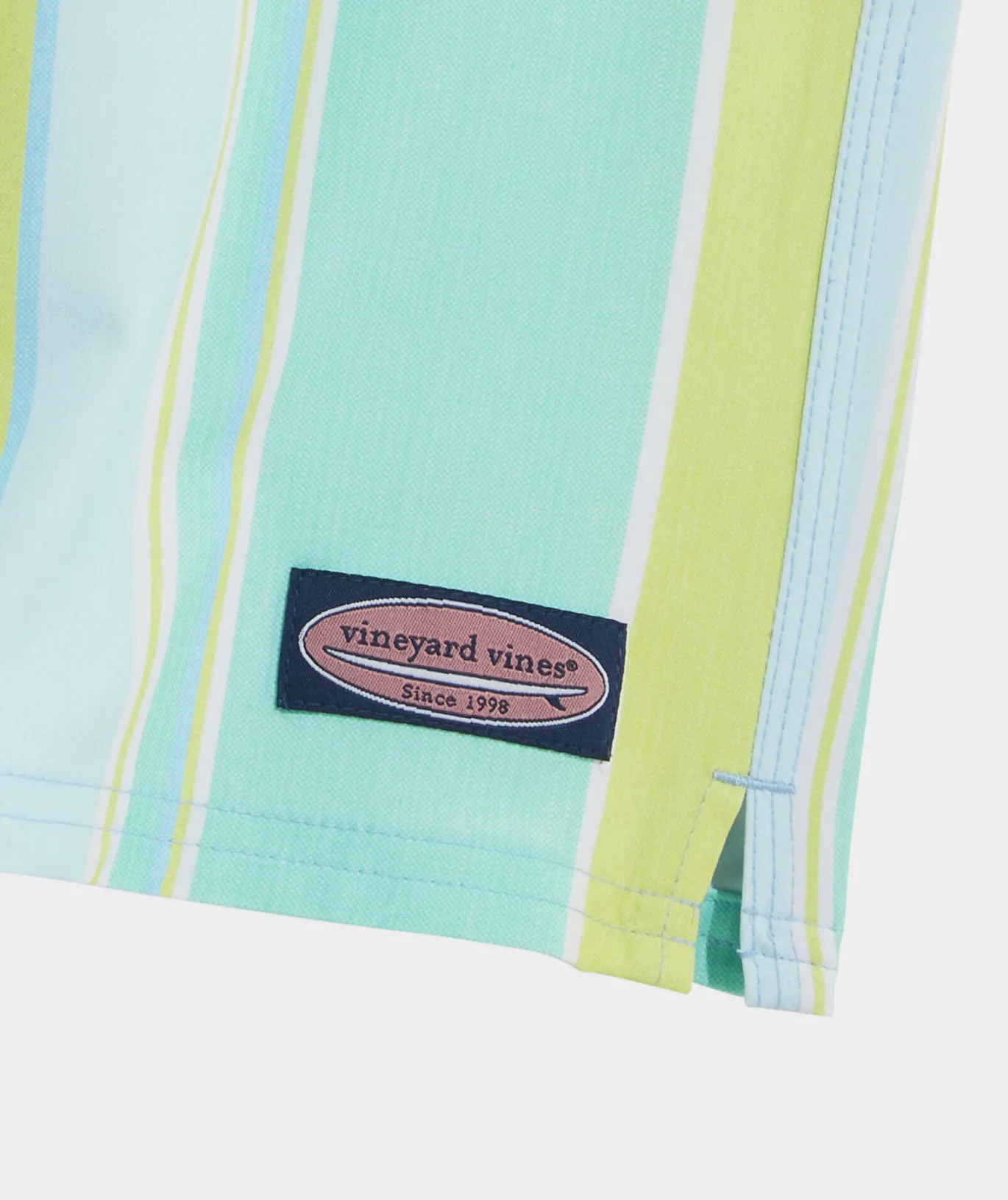 Vineyard Vines 7 Inch Printed Chappy Swim Trunks Wharf STP Wild Lime Store