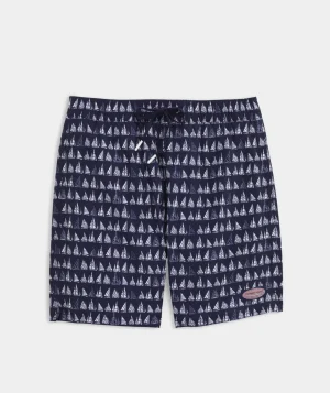 Vineyard Vines 7 Inch Solid Chappy Swim Trunks Papaya Punch Sale