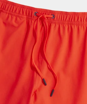 Vineyard Vines 5 Inch Solid Chappy Swim Trunks Papaya Punch Discount