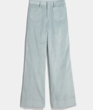 Vineyard Vines Kick Flare Mid-Rise Corduroy Pants Jet Black Clearance