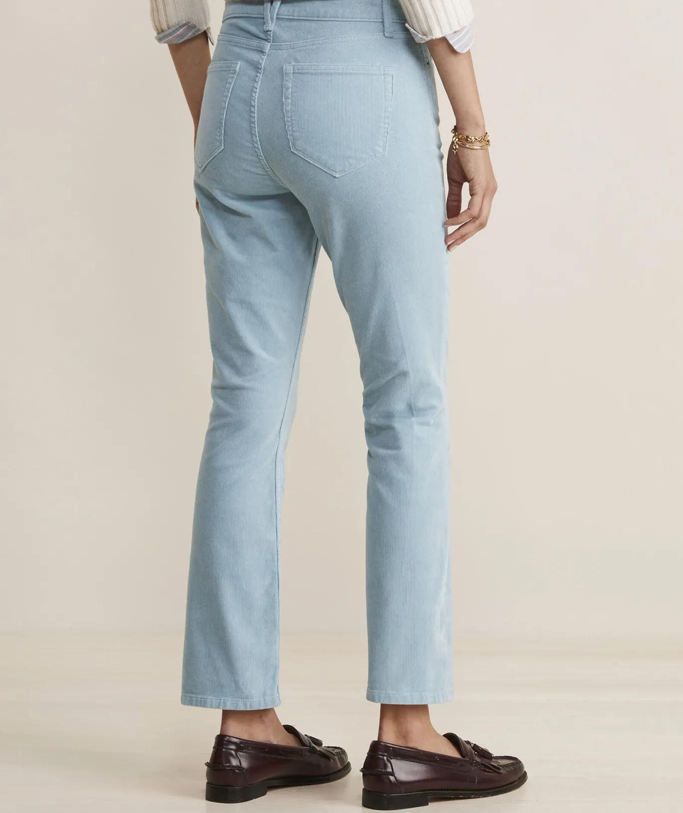 Vineyard Vines Kick Flare Mid-Rise Corduroy Pants Stone Shop