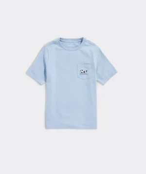 Vineyard Vines Kids' San Francisco 49ers Helmet Whale Short-Sleeve Pocket Tee White Cap Flash Sale