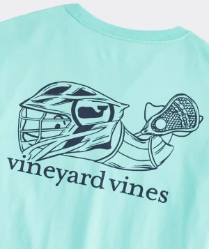 Vineyard Vines Lacrosse Player Outline Long-Sleeve Pocket Tee Antigua Green Online