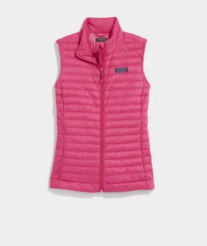 Vineyard Vines Lightweight Packable Puffer Vest Jake Blue New