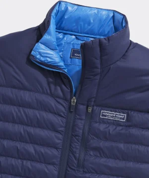 Vineyard Vines Lightweight Packable Puffer Vest Nautical Navy Best