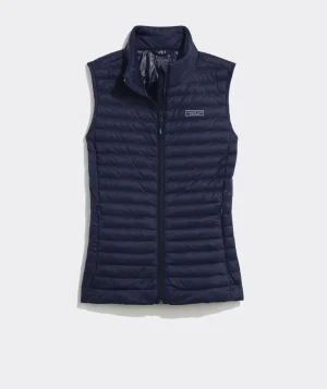 Vineyard Vines Lightweight Packable Puffer Vest Red Velvet Flash Sale