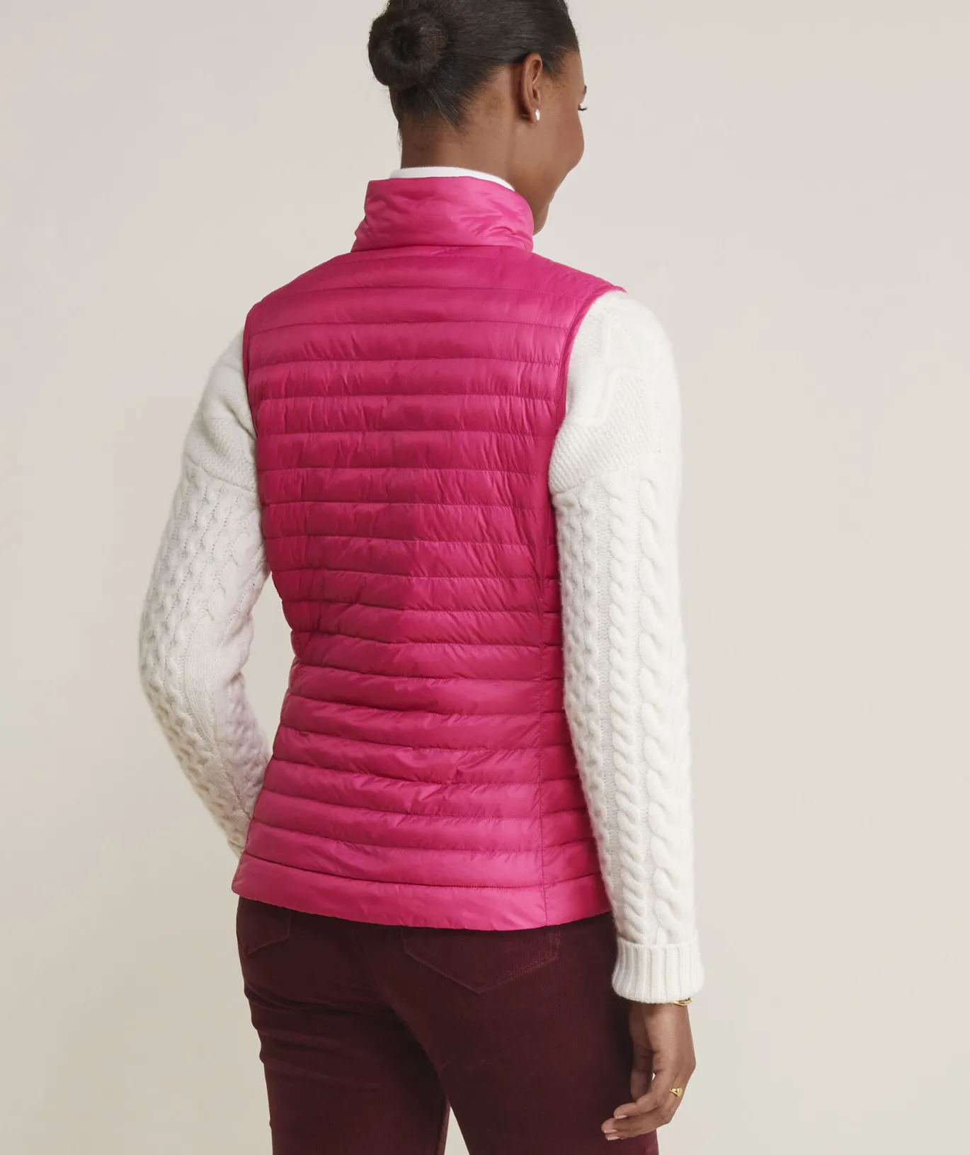 Vineyard Vines Lightweight Packable Puffer Vest Jake Blue New