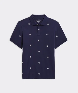Vineyard Vines Linen Short-Sleeve Micro Floral Shirt Floral Chap J Blue Store