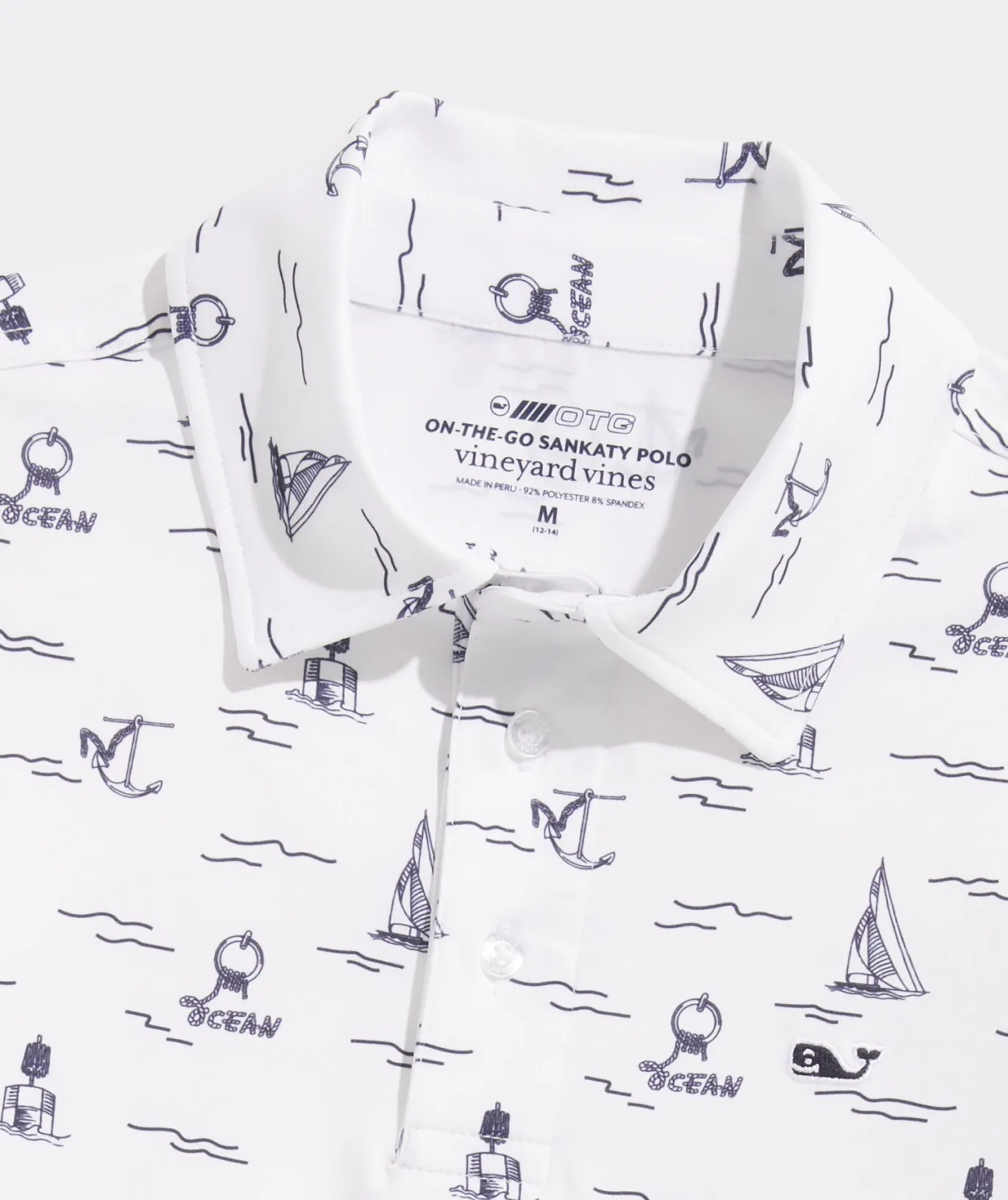 Vineyard Vines Los Angeles Chargers Bradley Stripe Sankaty Polo StripeWhite/Granite Fashion