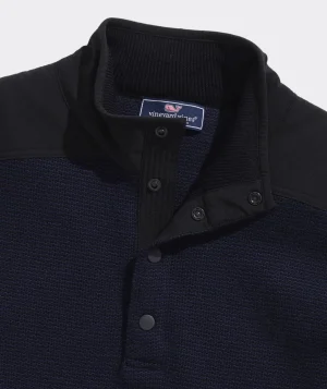 Vineyard Vines Merino Wool Quarter-Snap Blue Blazer Shop