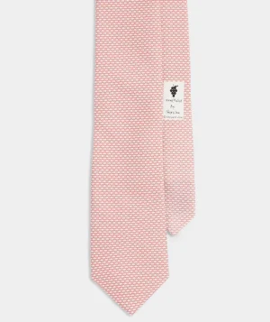 Vineyard Vines Micro Tuna Silk Tie Pink Blush Sale