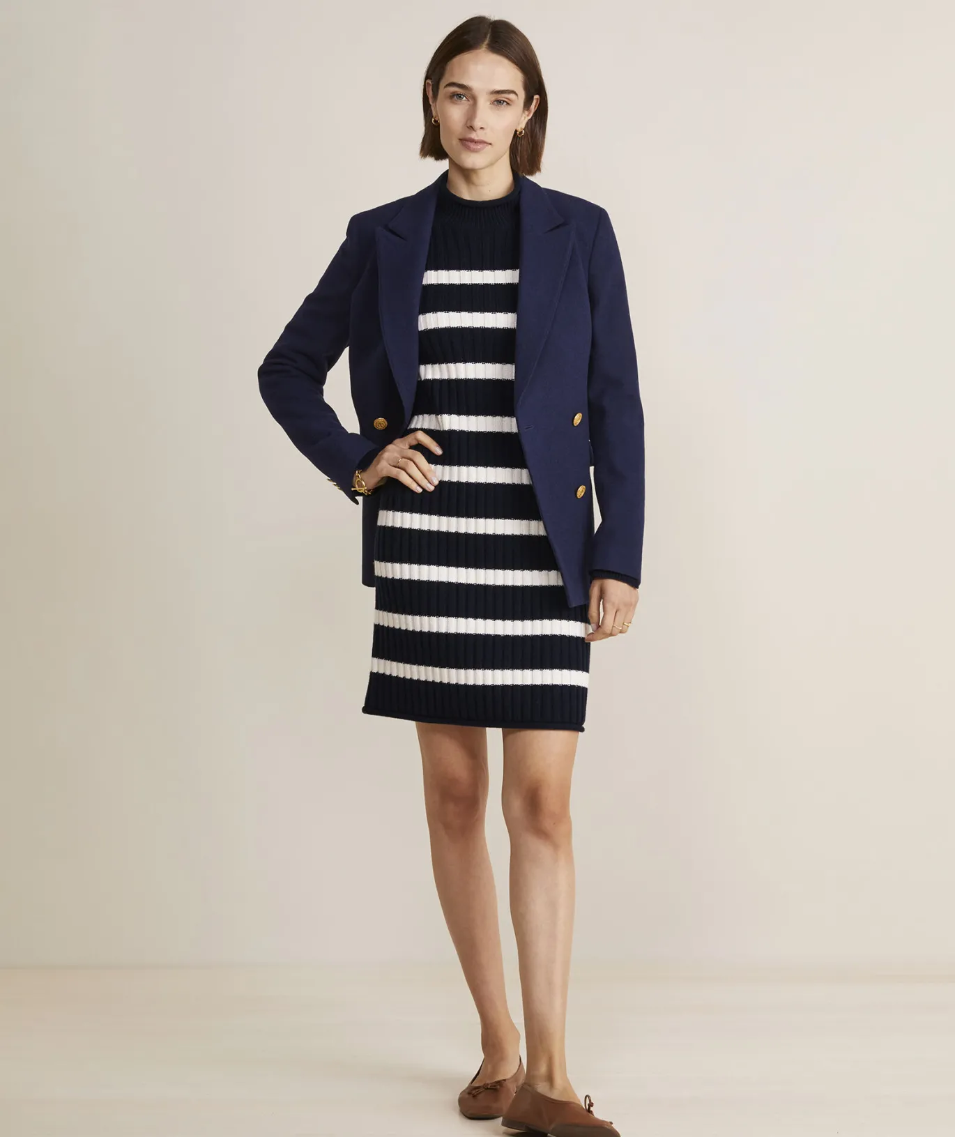 Vineyard Vines Mockneck Sweater Dress Charcoal Heather Outlet