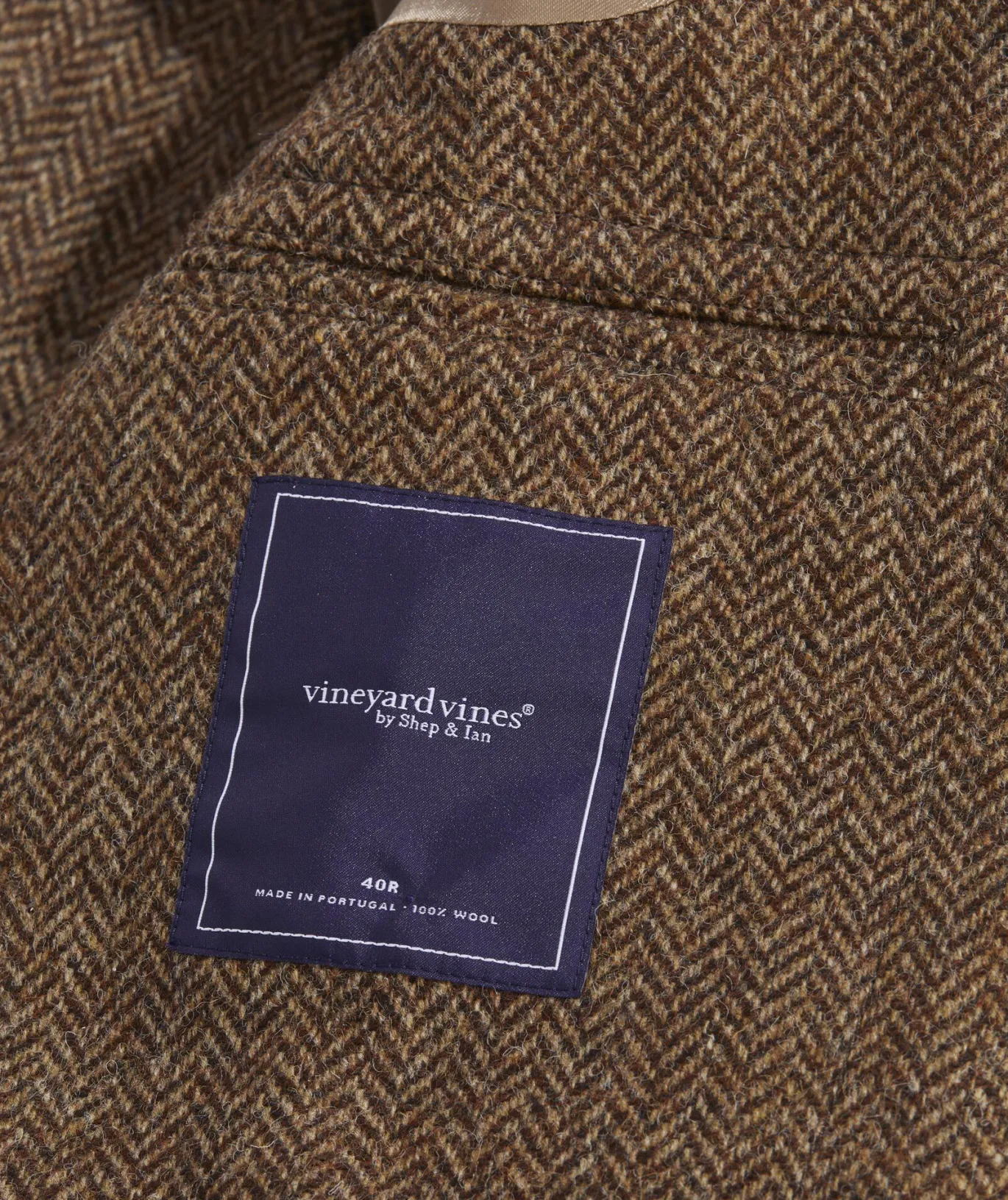 Vineyard Vines Moon Wool Herringbone Greenwich Blazer Log Cabin Shop
