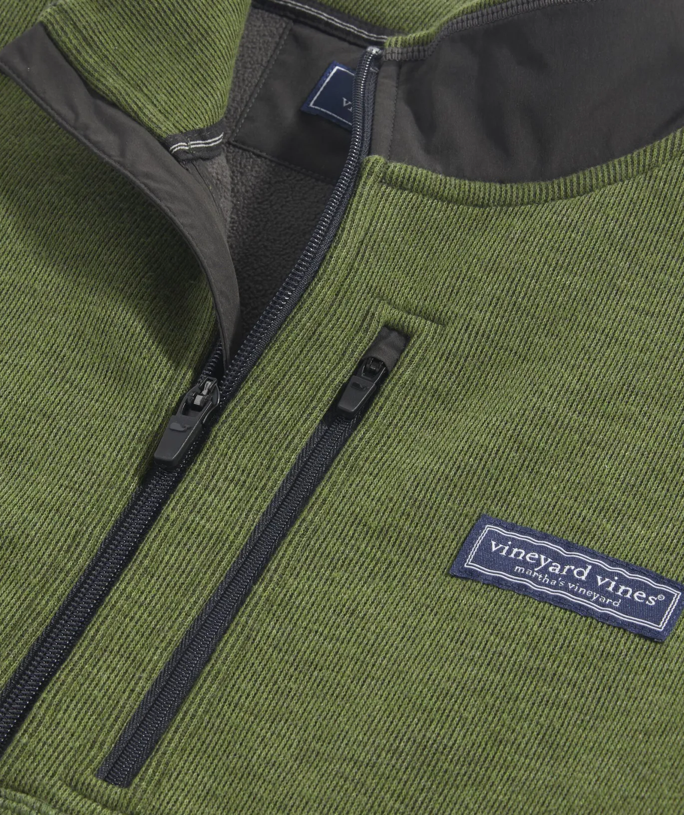 Vineyard Vines Mountain Sweater Fleece Quarter-Zip Cypress Best