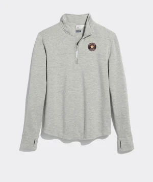 Vineyard Vines New Orleans Saints Mountain Sweater Fleece Vest Grey Heather Discount