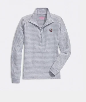 Vineyard Vines New Orleans Saints Sankaty Quarter-Zip Jet Black Cheap