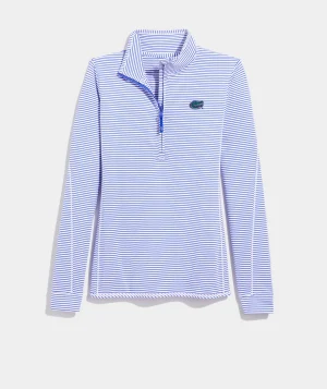 Vineyard Vines New York Yankees Bradley Stripe Sankaty Polo Strpe Whte/BluDepth Fashion