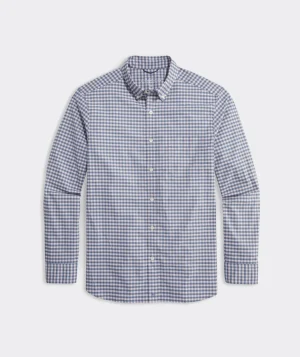 Vineyard Vines On-The-Go brrr° Gingham Shirt Flamingo Gingham Shop