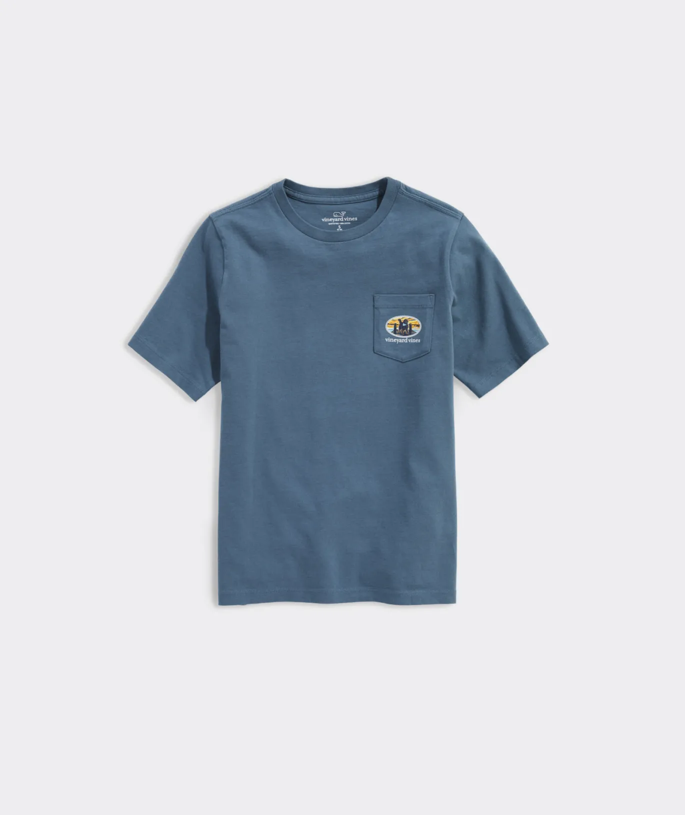 Vineyard Vines On-The-Go Nylon Striped Shirt Blue Bay New