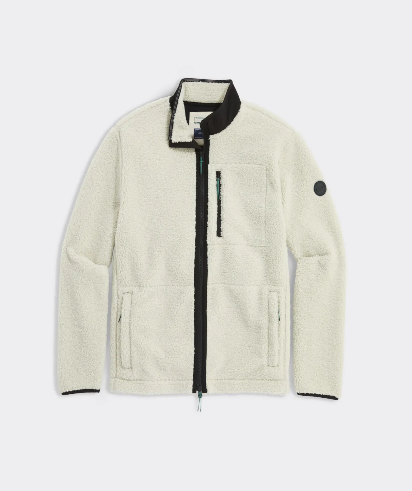 Vineyard Vines On-The-Go Sherpa Full-Zip Jacket Stone Discount