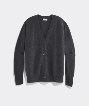 Vineyard Vines Oversized Cardigan Sweater Camel Heather Flash Sale