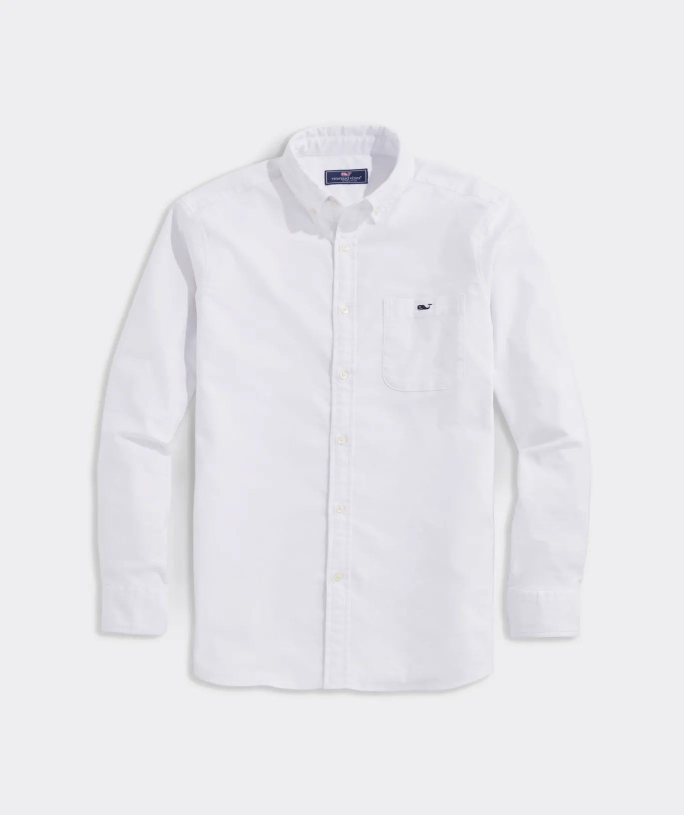 Vineyard Vines Oxford Solid Shirt White Cap Best Sale