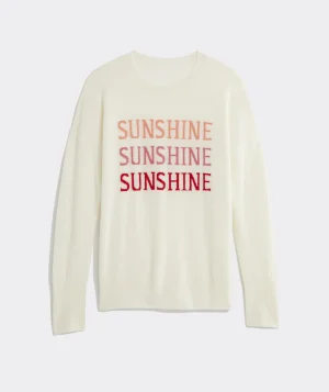 Vineyard Vines Palm Tree Intarsia Cashmere Crewneck Sweater Caicos Sale